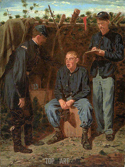 400x536 Playing Old Soldier Winslow Homer Painting Reproduction 5583 - Soldier Painting