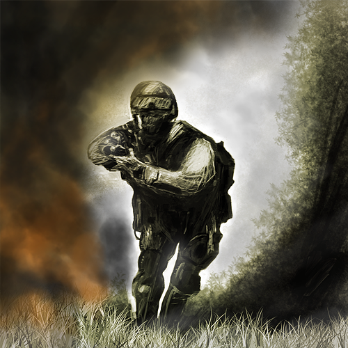 500x500 Soldier Painting By Homer8190 - Soldier Painting