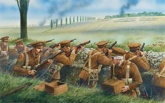 640x400 Living Room Home Wall Decoration Fabric Poster Painting Art - Soldiers Painting