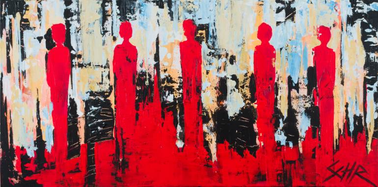 770x382 Saatchi Art And Still We Rise (Solidarity) Painting By Eddie - Solidarity Painting
