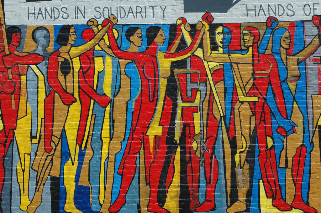 1024x681 Solidarity Mural Hands In Solidarity, Hands Of Freedom - Solidarity Painting