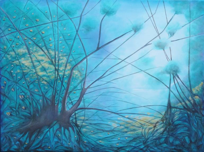 770x574 Saatchi Art Solitude Painting Painting By Carolyn Owen - Solitude Painting