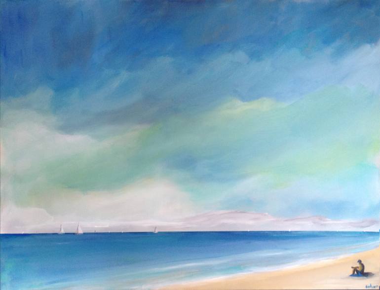 770x588 Saatchi Art Solitude Painting By Dan Nelson - Solitude Painting