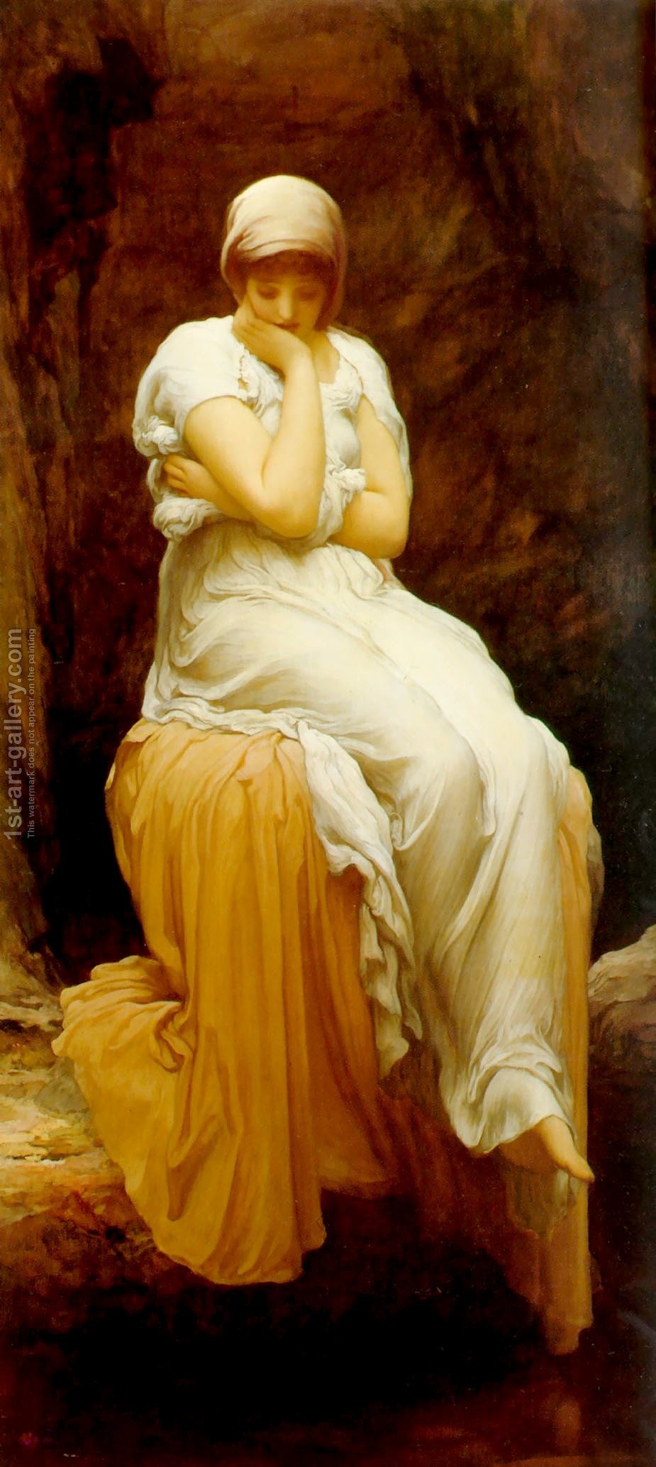 925x2068 Solitude Lord Frederick Leighton Reproduction 1st Art Gallery - Solitude Painting