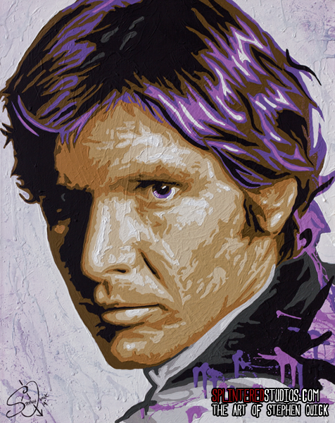 476x600 Han Solo Painting Star Wars Art - Solo Painting