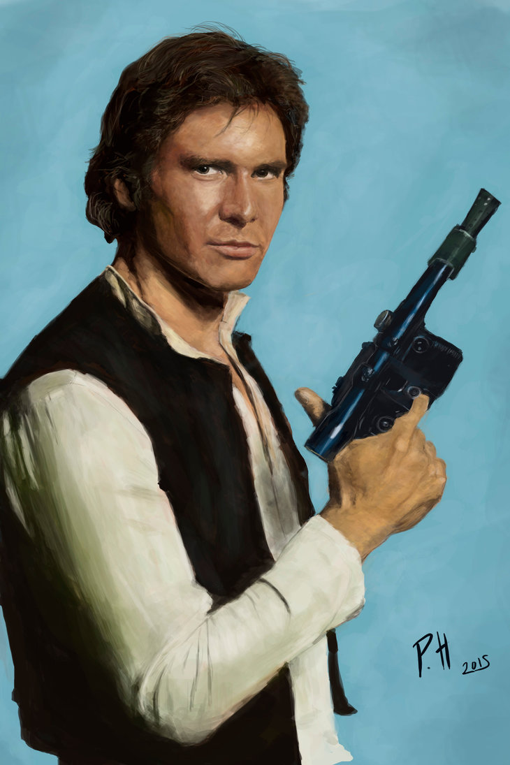 730x1095 Han Solo Painting By Trollinghamster - Solo Painting