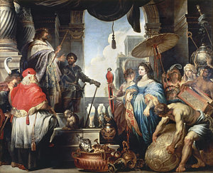 300x243 Solomon, Queen Of Sheba Painting By Granger - Solomon Painting