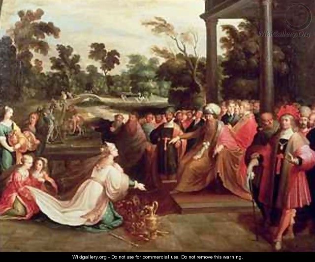 640x533 King Solomon And The Queen Of Sheba - Solomon Painting