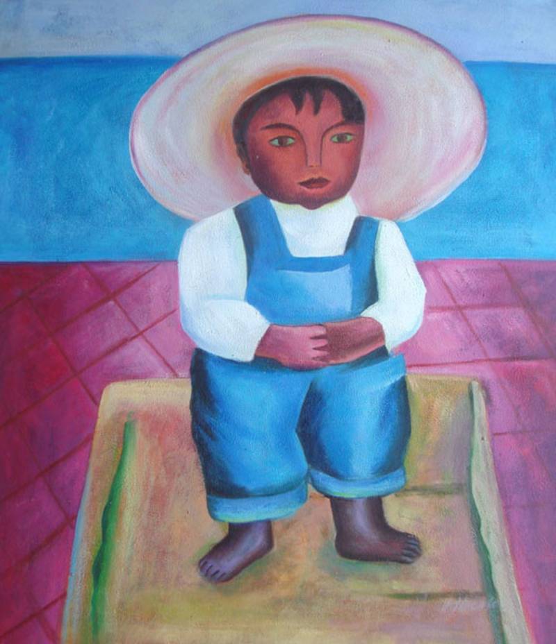 800x928 Oil Paintings Frames - Sombrero Painting