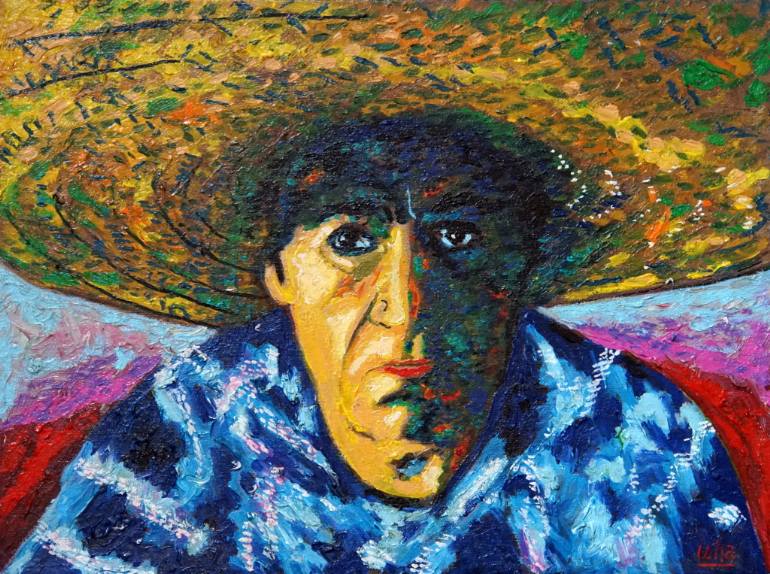 770x574 Saatchi Art Sombrero Selfie Painting By Gerhardt Isringhaus - Sombrero Painting