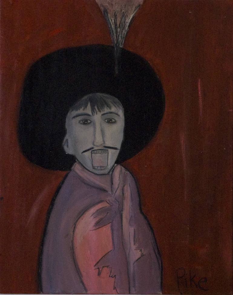 770x975 Saatchi Art Sombrero Painting By C Pike - Sombrero Painting