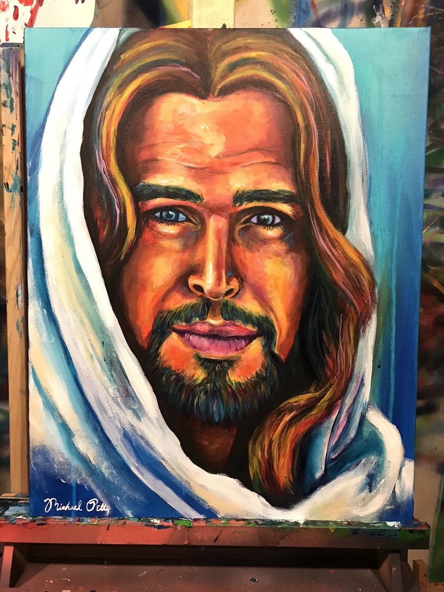 900x1200 Michael Petty Artist On Twitter Son Of God Painting I Did Over - Son Of God Painting