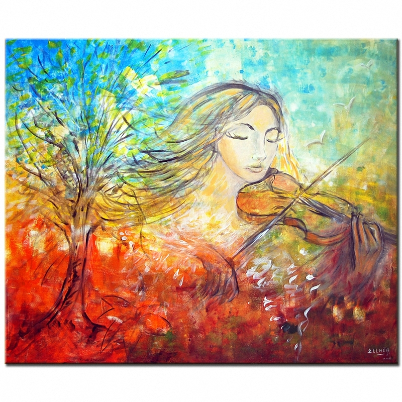 800x800 Modern Painting Autumn Sonata - Sonata Painting