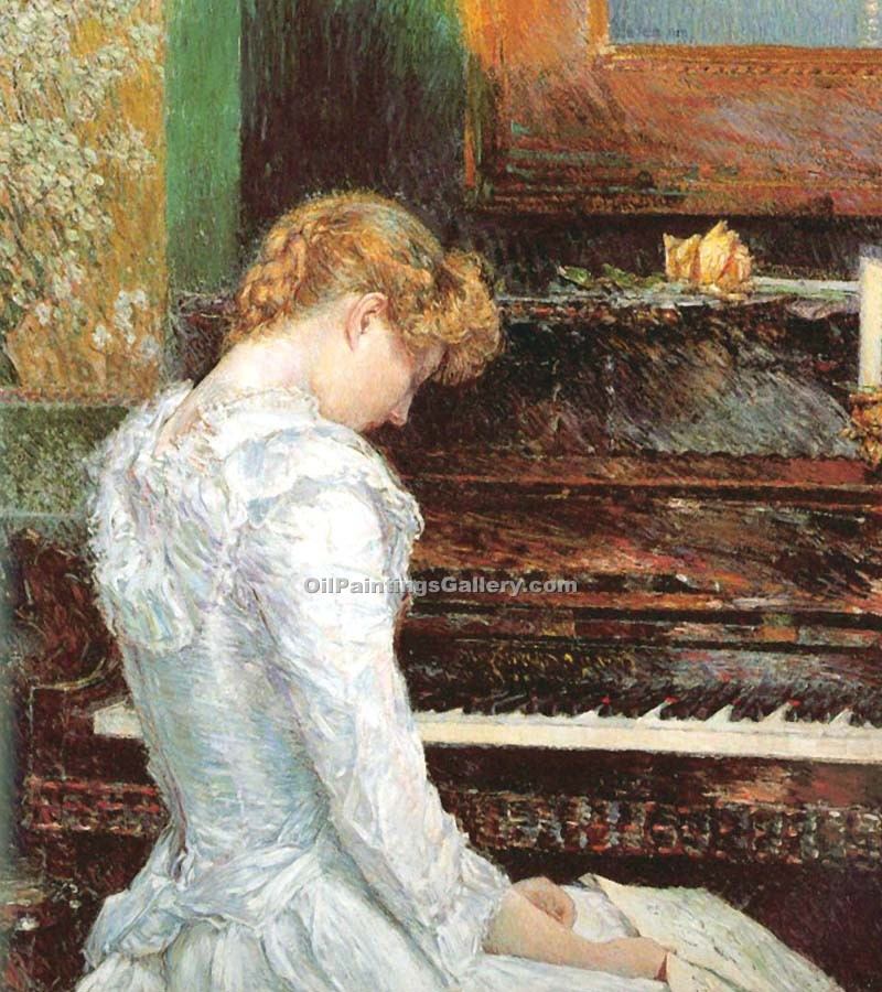 800x900 The Sonata By Frederick Childe Hassam (Painting Id Ei 0758 Ka) - Sonata Painting