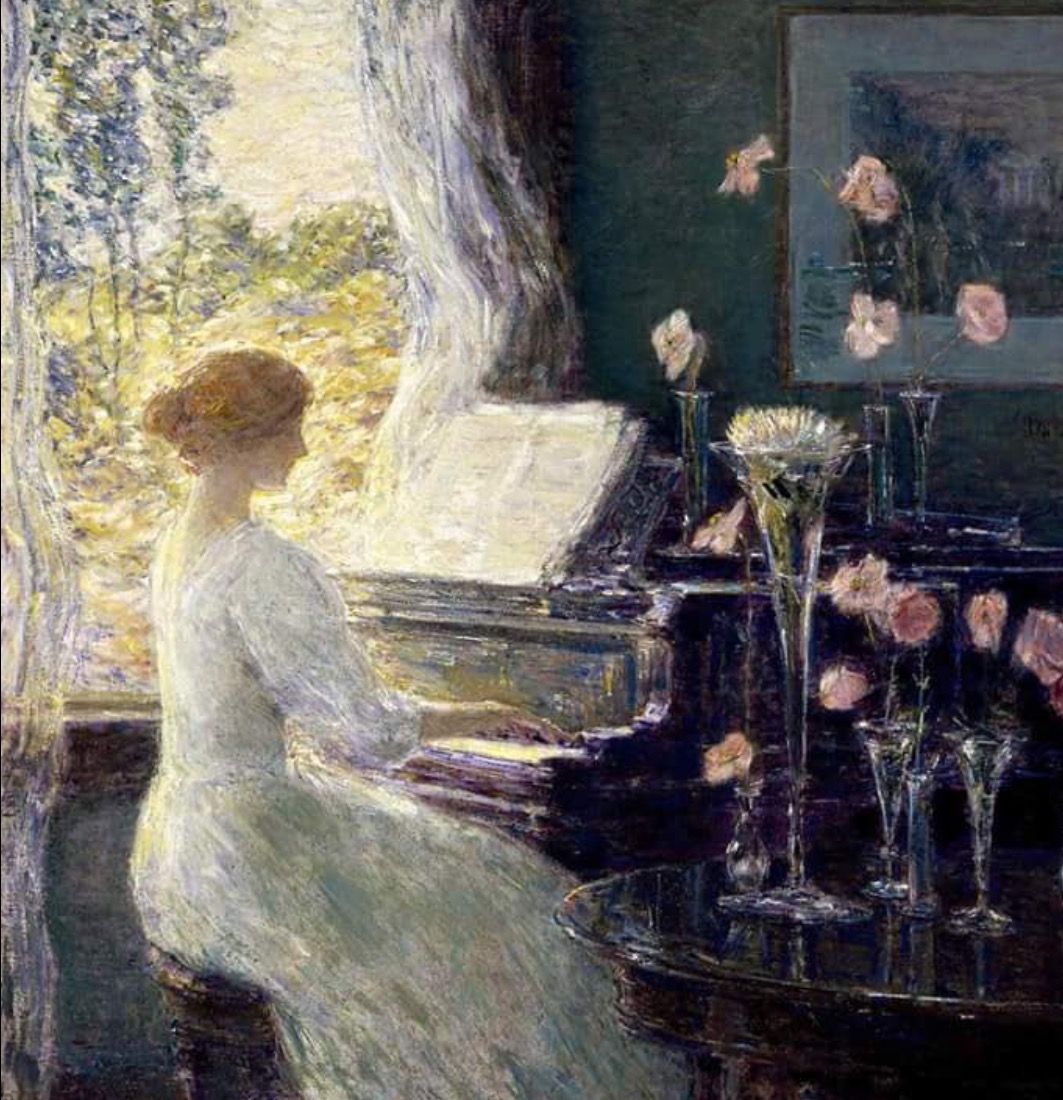 Sonata Painting Woman Playing Piano At Explore Collection Of Sonata