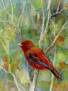225x300 Songbird Paintings Fine Art America - Songbird Painting