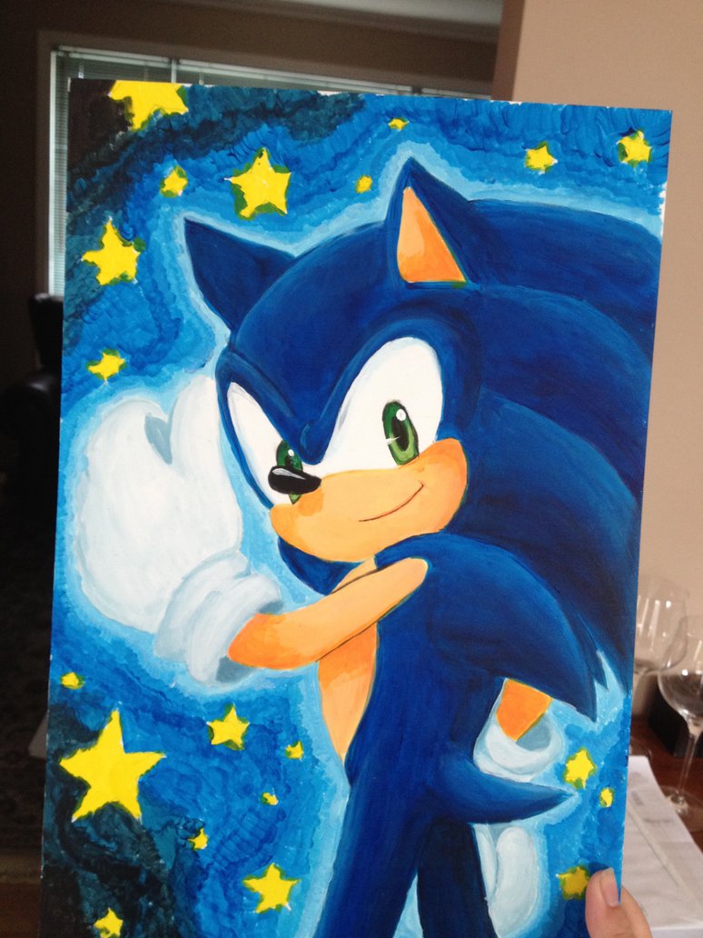 774x1032 Sonic Painting By Angelofhapiness - Sonic Painting