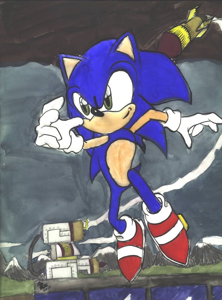 768x1039 Sonic Painting By Knuckles 933743 - Sonic Painting