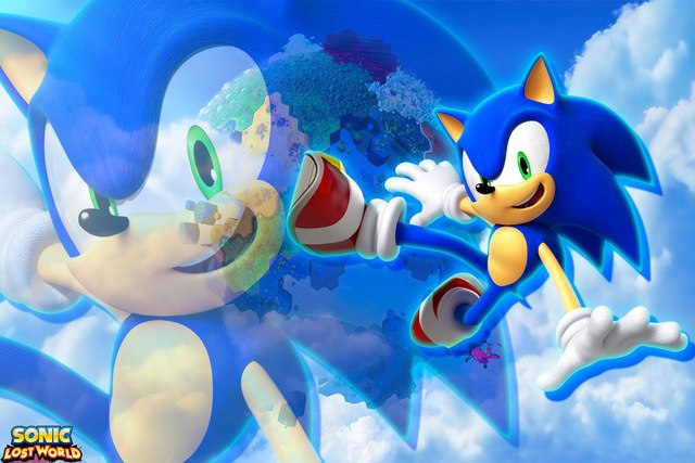 640x427 Video Games Sonic Lost World Pdm783 Wall Art Canvas Fabric Poster - Sonic Painting Games