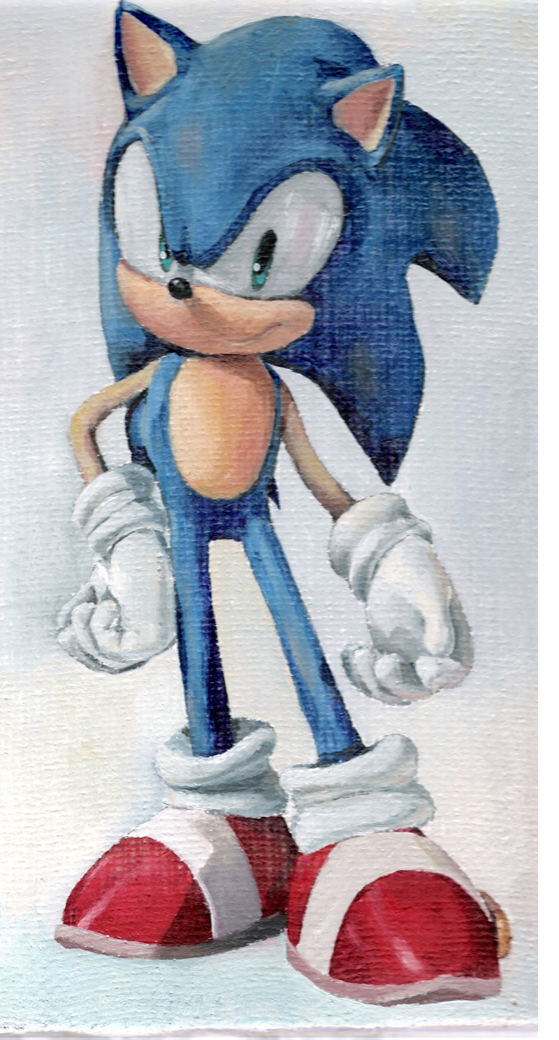 800x1488 Sonic The Hedgehog - Sonic The Hedgehog Painting