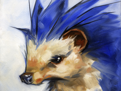 400x300 Sonic The Hedgehog Final By Tyler Coey - Sonic The Hedgehog Painting