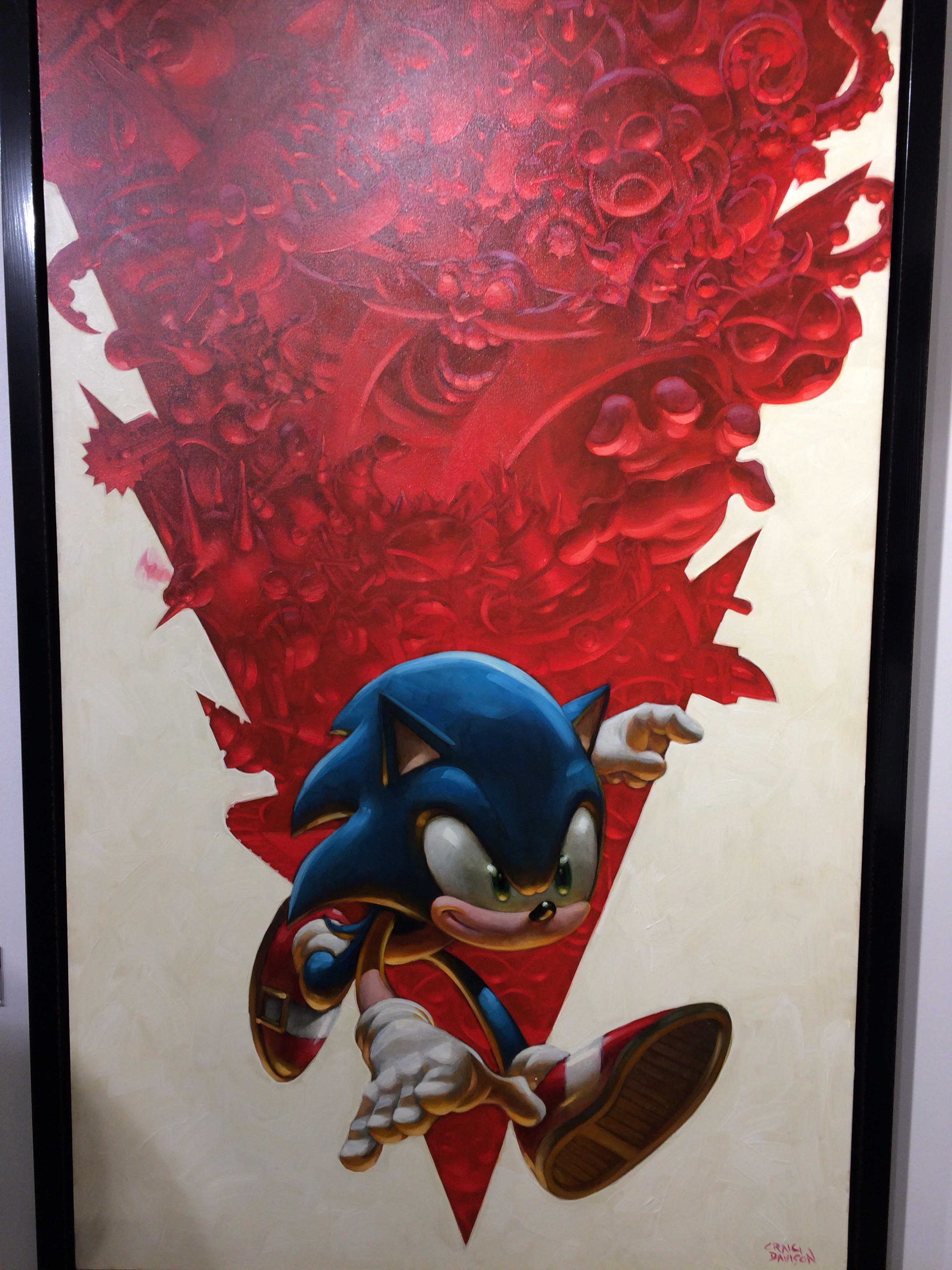 2448x3264 Tss Review Castle Fine Art Sonic The Hedgehog Gallery Opening - Sonic The Hedgehog Painting