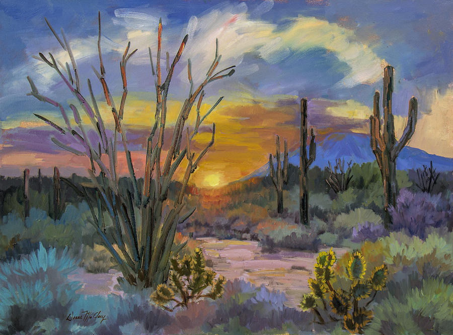 900x666 God's Day - Sonoran Desert Painting