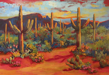 350x242 Grace Calterone - Sonoran Desert Painting
