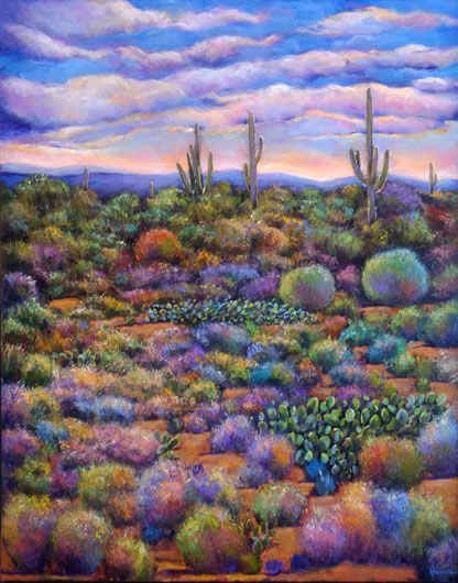 Sonoran Desert Painting at PaintingValley.com | Explore collection of ...