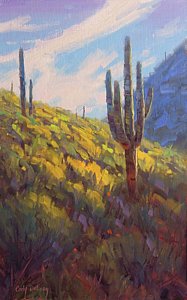 187x300 Sonoran Desert Paintings Fine Art America - Sonoran Desert Painting