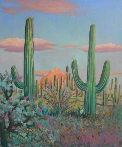 415x500 Blue Sky Gallery - Sonoran Desert Painting