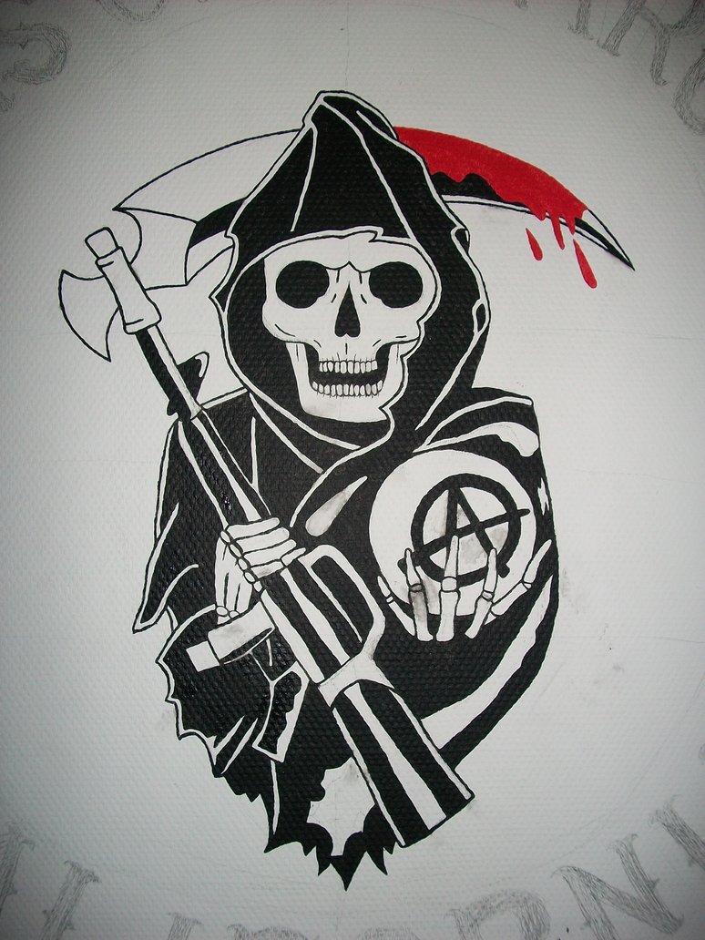 774x1032 Sons Of Anarchy Wall Painting By Queenofthe - Sons Of Anarchy Painting