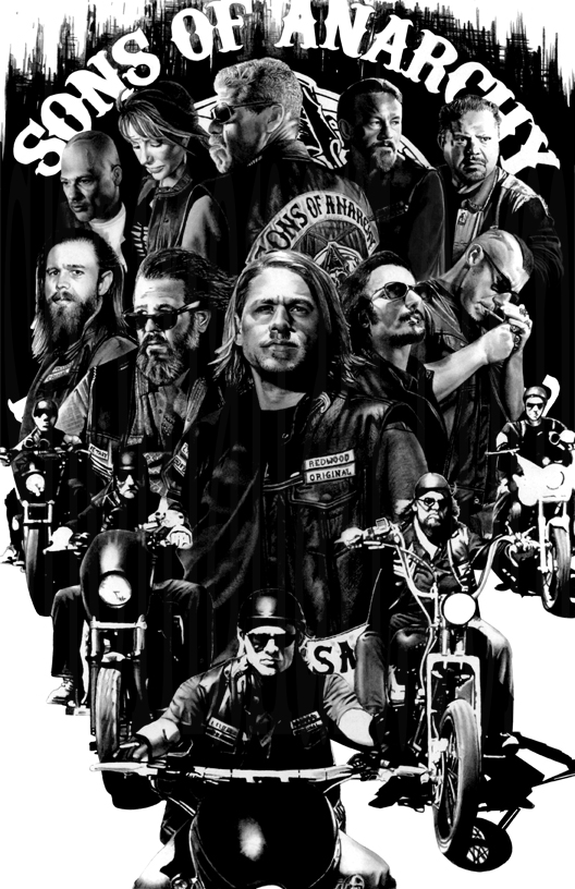 528x816 Board Artists - Sons Of Anarchy Painting