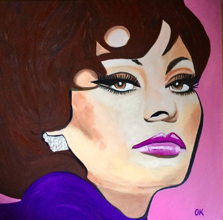 770x760 Saatchi Art Sophia Loren. Painting By Olga Koval - Sophia Loren Painting