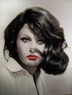 236x311 Adonis. Acrylic Painting On Canvas Https - Sophia Loren Painting