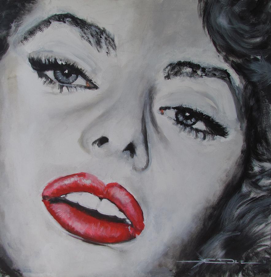 883x900 Sophia Loren Painting By Eric Dee - Sophia Loren Painting
