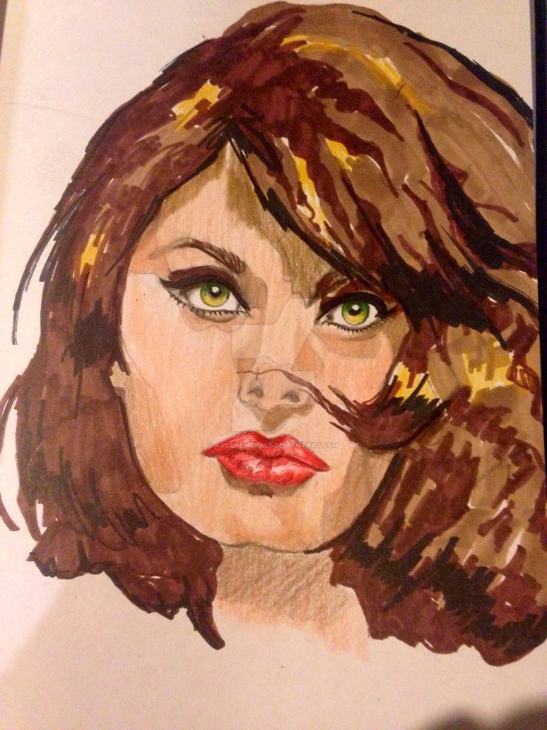 774x1032 Sophia Loren Painting By Arlenemurals - Sophia Loren Painting