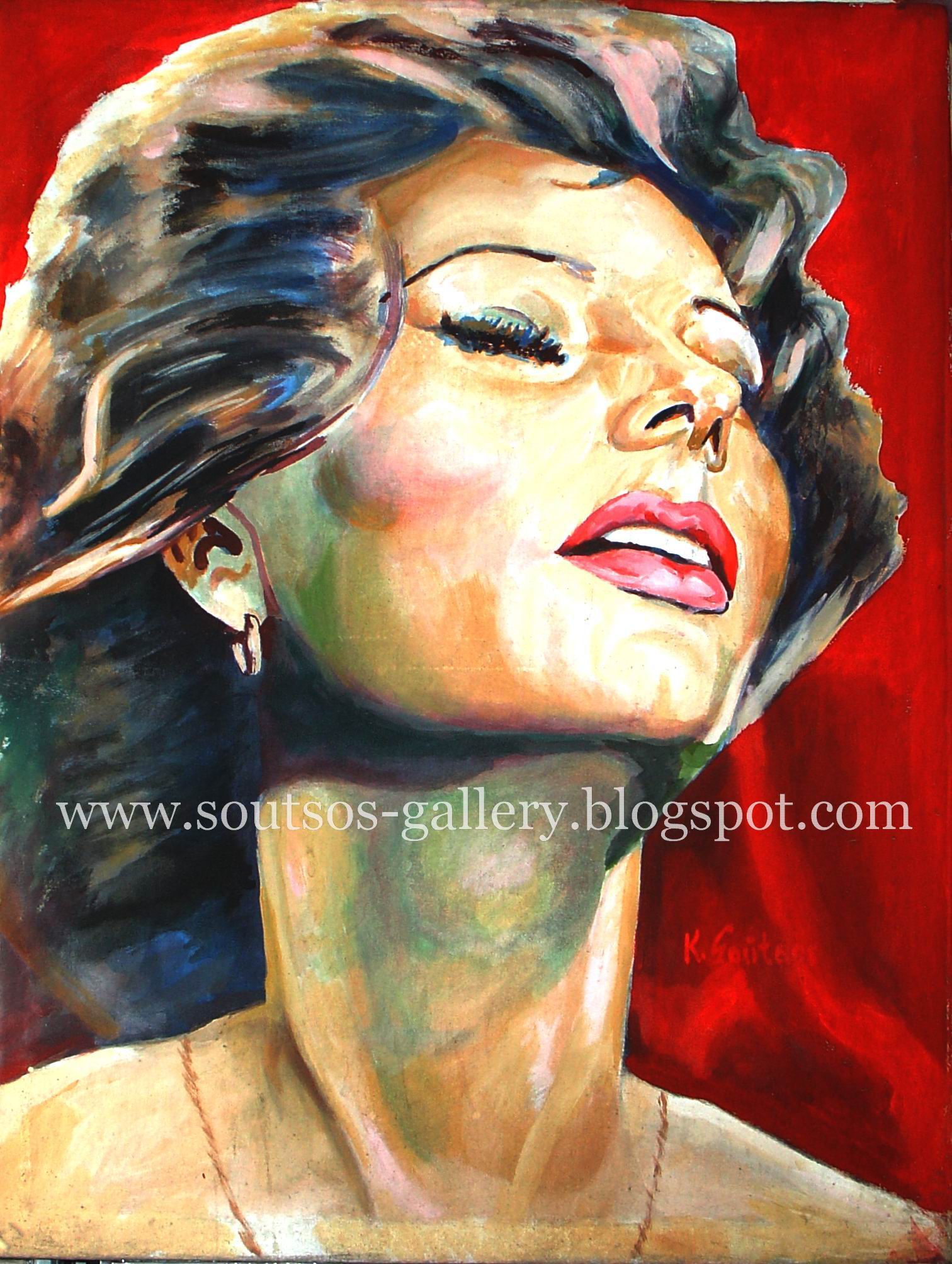 1512x2008 Sophia Loren 1964 (Vittorio De Sica - Sophia Loren Painting