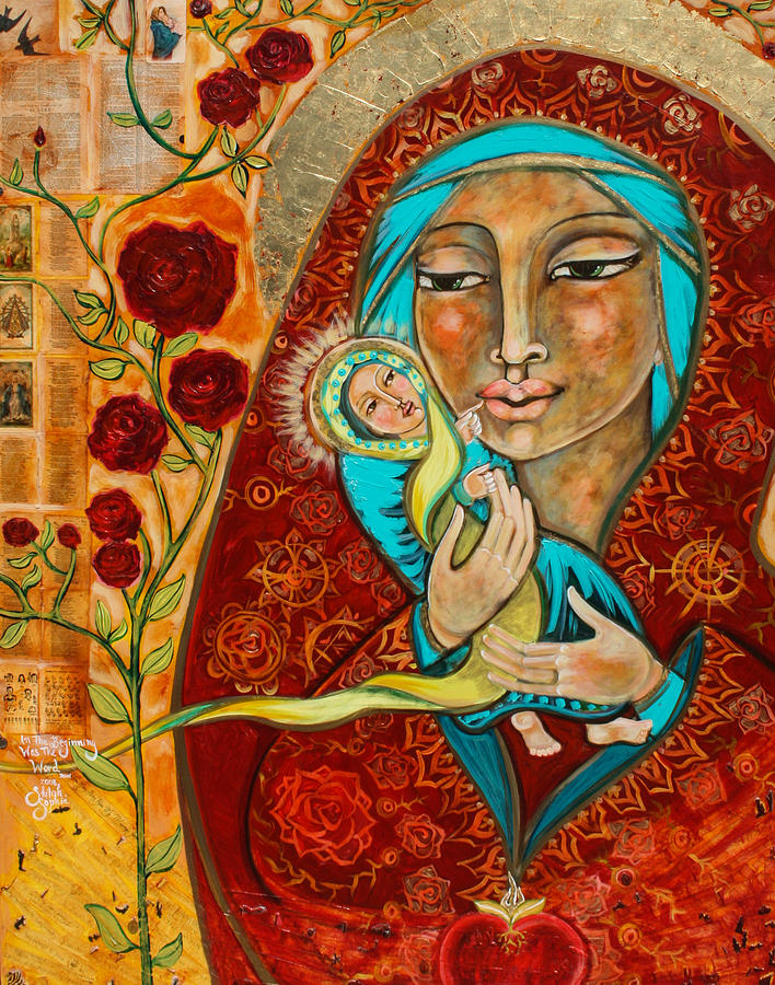 708x900 In The Beginning Was The Word Painting By Shiloh Sophia Mccloud - Sophia Painting