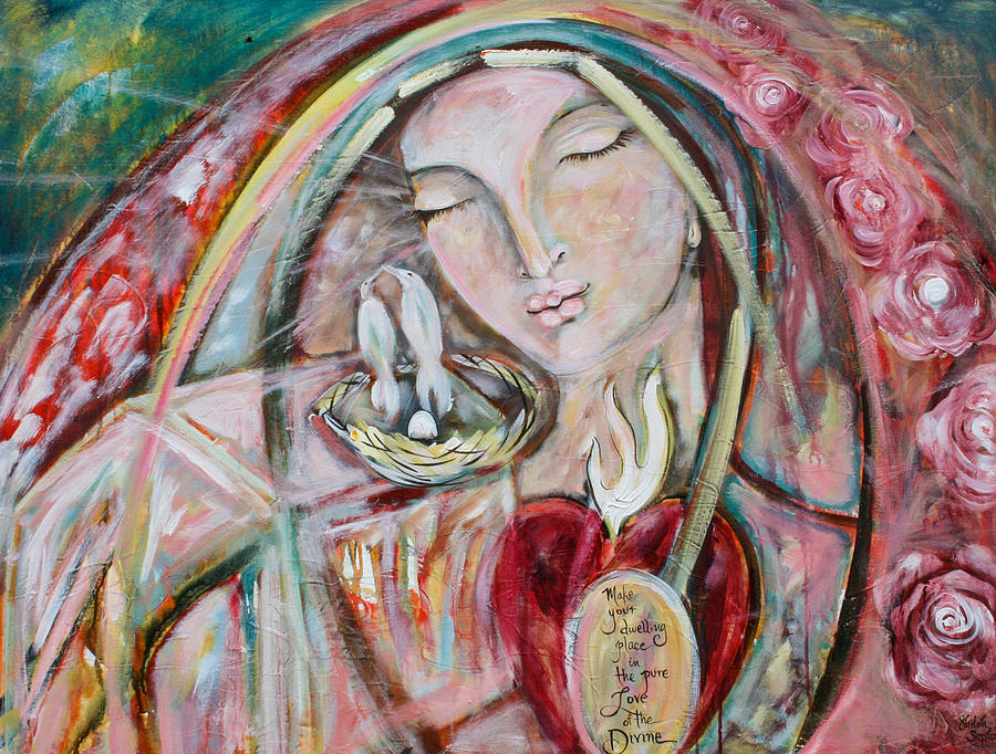 900x682 Pure Love Of The Divine Painting By Shiloh Sophia Mccloud - Sophia Painting