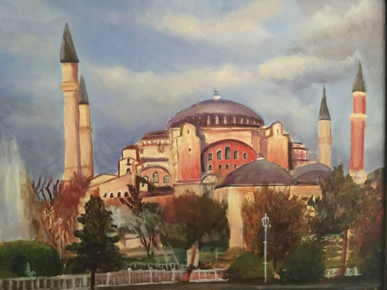 770x578 Saatchi Art Hagia Sophia Painting By Aykut Yararbas - Sophia Painting
