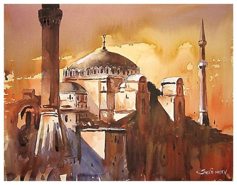 770x602 Saatchi Art Hagia Sophia Painting By Dejan Sevo - Sophia Painting