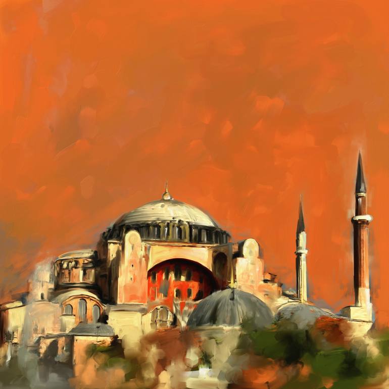 770x770 Saatchi Art Painting 760 1 Hagia Sophia Painting By Corporate Art - Sophia Painting