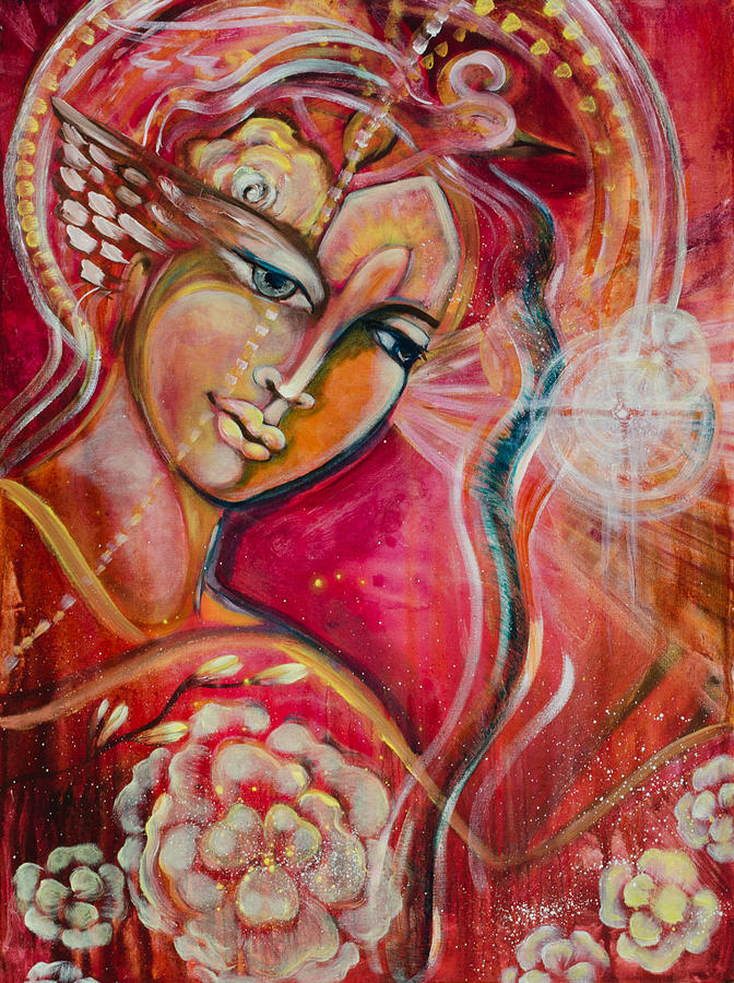 672x900 Visionary Of Sacred Work Painting By Shiloh Sophia Mccloud - Sophia Painting