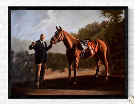 570x441 Tania % Tania Amazon Boobs And Swimwear - Sopranos Horse Painting