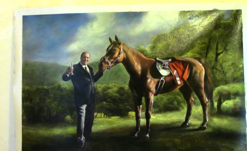 800x491 Tony Soprano Horse Painting Poster - Sopranos Horse Painting