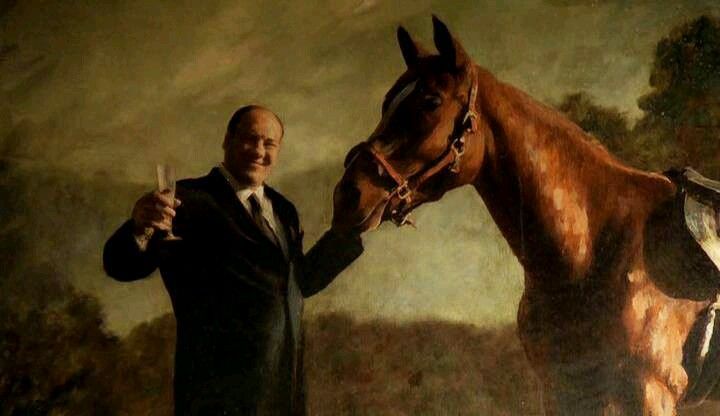 720x416 Tony Entertainment Bada Bing, Film Books - Sopranos Horse Painting