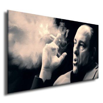 355x355 Tony Sopranos W Cigar Dvd Poster Painting Canvas Art - Sopranos Painting