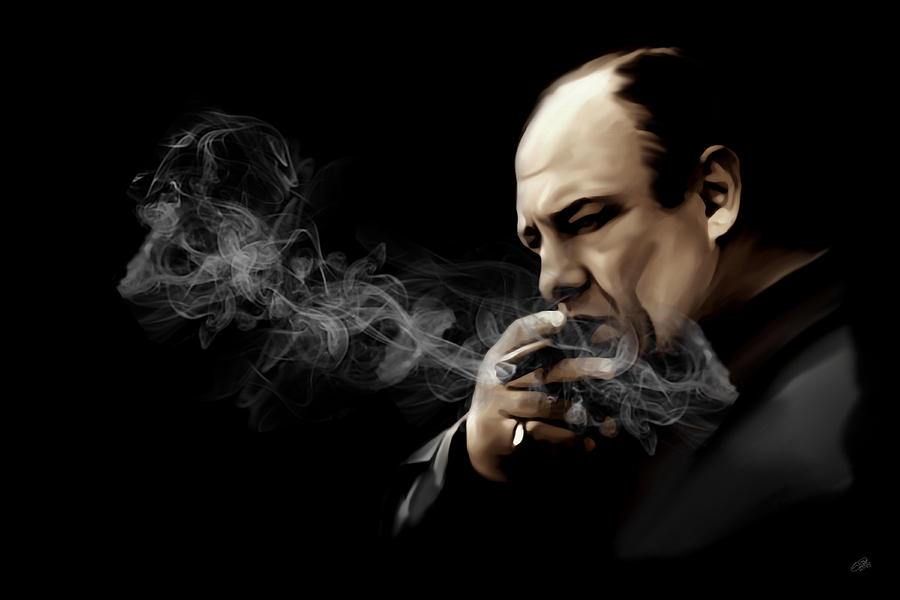 900x600 Tony Soprano Digital Art By Laurence Adamson - Sopranos Painting