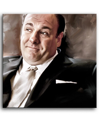 321x388 Sopranos Tony Soprano James Gandolfini Canvas Art 24 Inches Artist - Sopranos Painting
